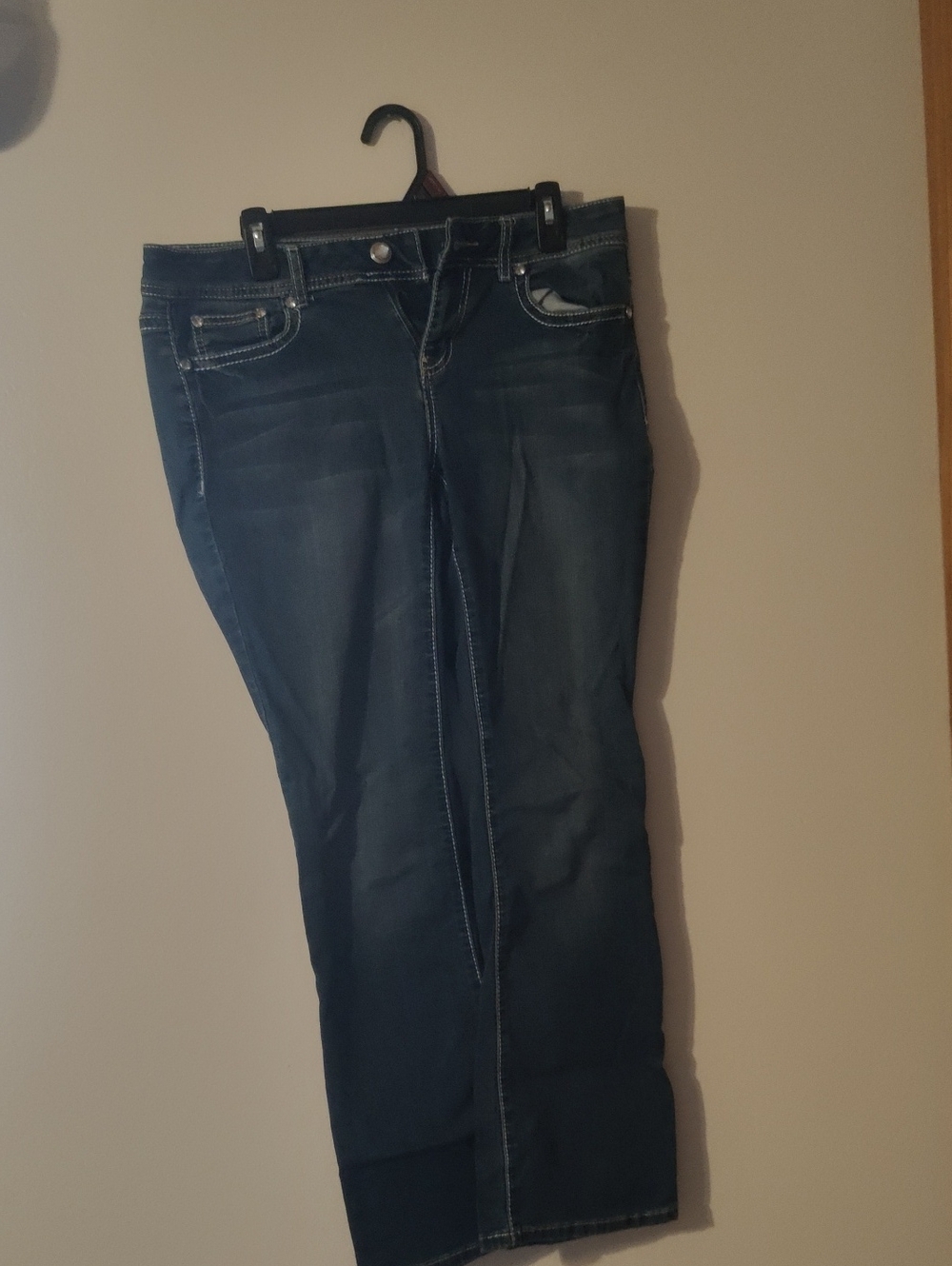 Apt. 9 Women's Dark Blue Boot-Cut Stretch Jeans
